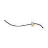 ZAMBELIS 14W DESIGN Matte Black and Matte Gold Wall Light 25266 FS