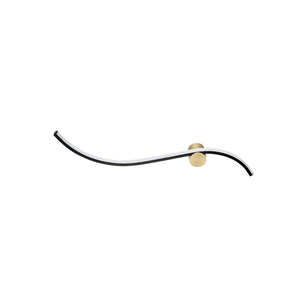 ZAMBELIS 14W DESIGN Matte Black and Matte Gold Wall Light 25266 FS