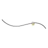 Wandleuchte ZAMBELIS 19W DESIGN Mattschwarz und Mattgold 25267 FS
