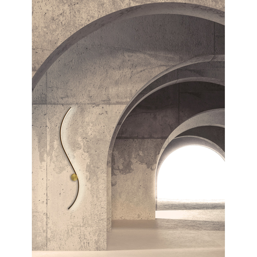 Wandlamp ZAMBELIS 19W DESIGN Mat Zwart en Mat Goud 25267 FS