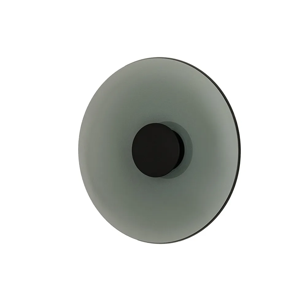 Applique Murale ZAMBELIS D500 22W CCT Dimmable DESIGN Verre Fumé et Noir Mat 25273 FS