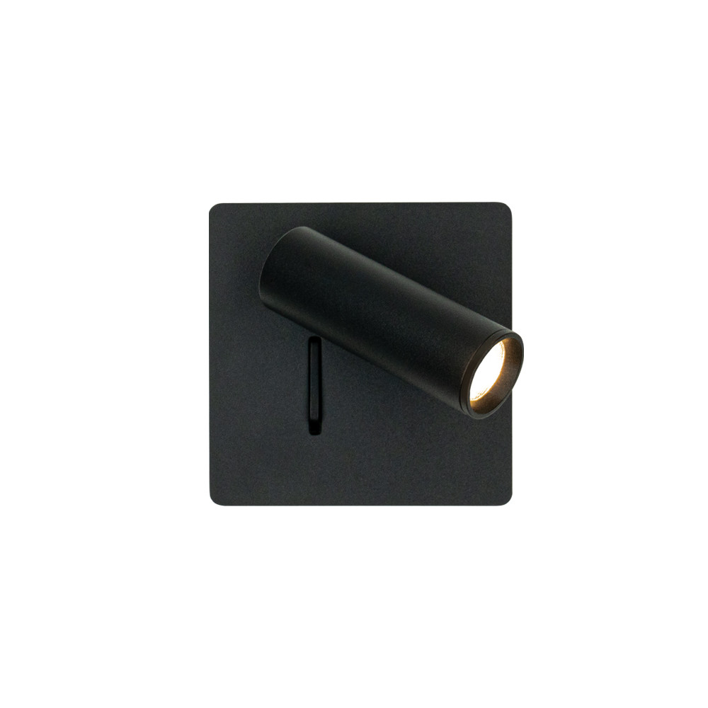 Applique Murale ZAMBELIS Lecture 3W Interrupteur DESIGN Noir Sablé 25281 FS