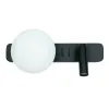 Applique Murale ZAMBELIS Lecture 3W + G9 Interrupteur DESIGN Noir Mat 25326 FS