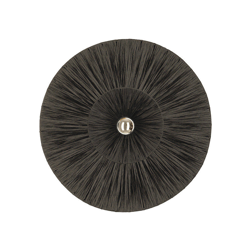 Wandlamp ZAMBELIS D500 E27 DESIGN Zwart Rotan Zonder Lichtbron 25333 FS