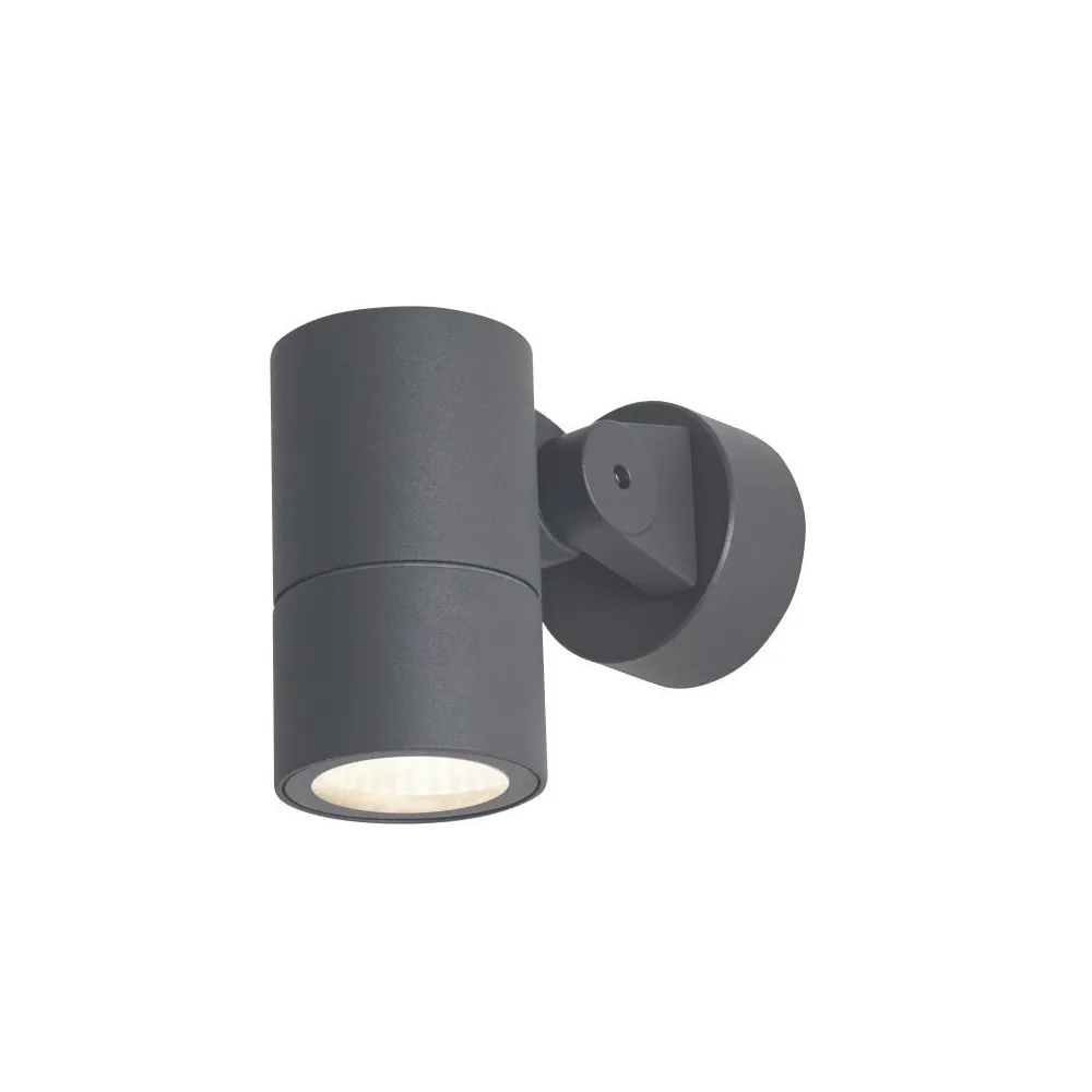 Applique Extérieure ZAMBELIS D80 GU10 IP65 DESIGN Graphite Sans Source E236