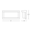 Außenwandleuchte ZAMBELIS E27 IP54 DESIGN Graphit Ohne Leuchtmittel E128