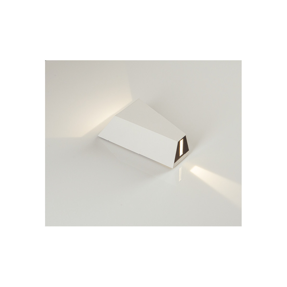 Applique Extérieure ZAMBELIS 6W IP54 DESIGN Blanc Sablé E156