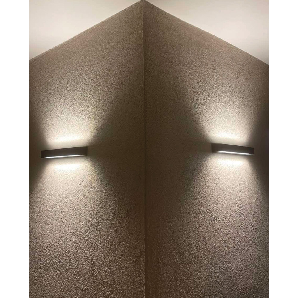 Außenwandleuchte ZAMBELIS 30W IP65 DESIGN Graphit E227