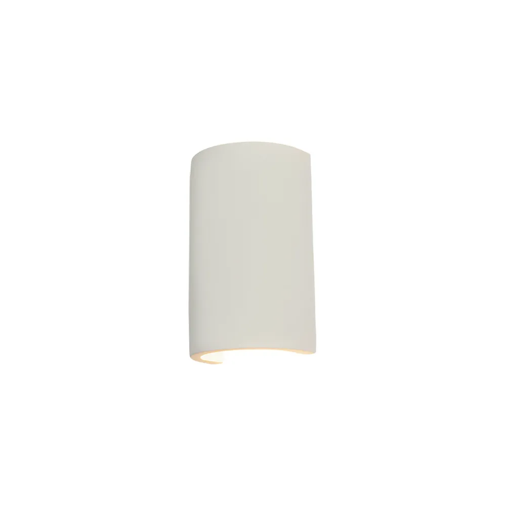 Applique Murale ZAMBELIS 2xG9 Direct/Indirect DESIGN Blanc Plâtre Sans Source 25383