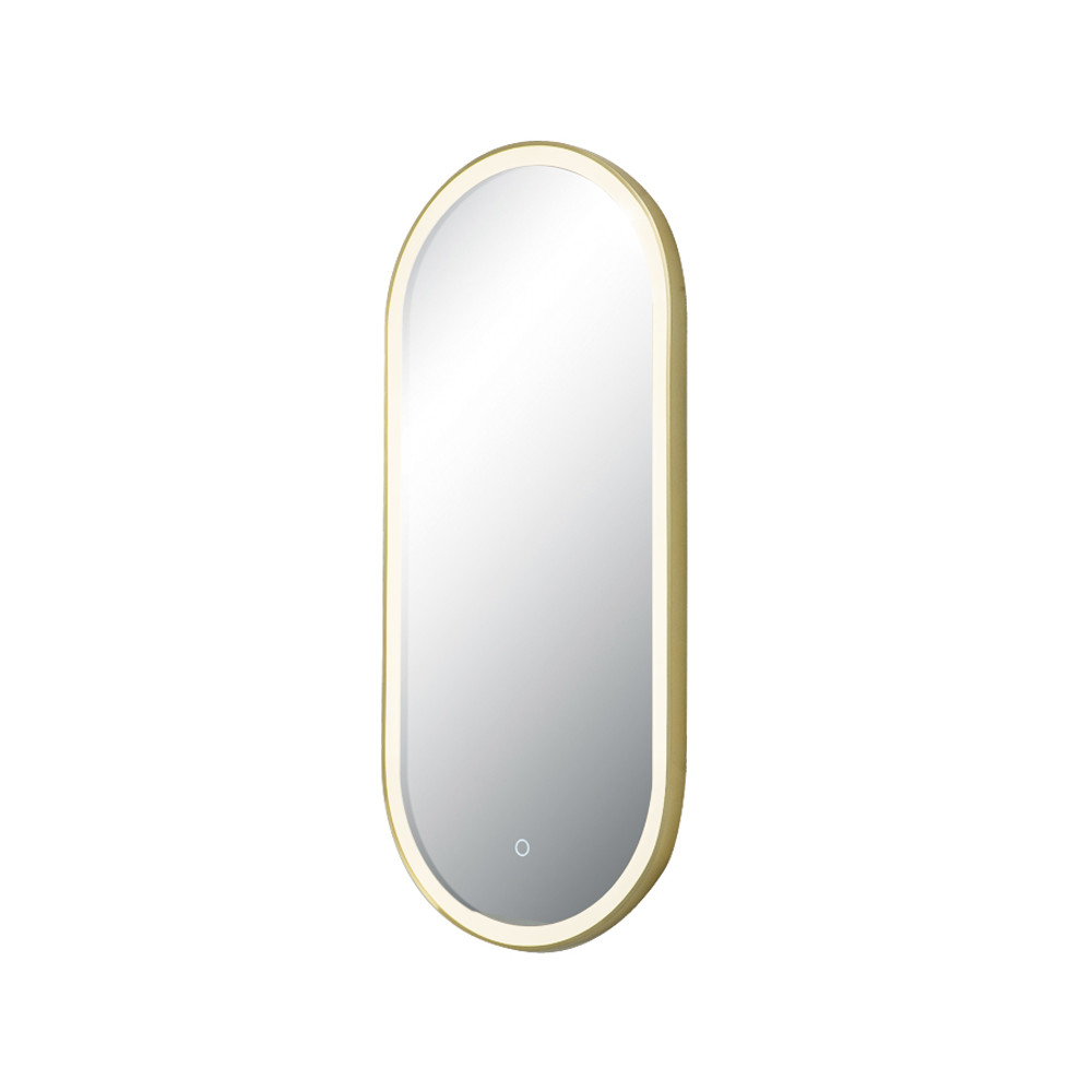 Spiegel ZAMBELIS Touch 18W CCT Dimmbar IP44 DESIGN Gold Eloxiert 25386