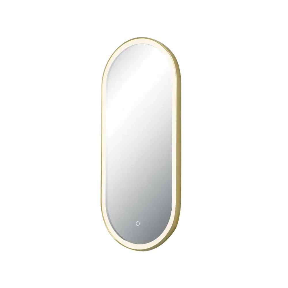 Spiegel ZAMBELIS Touch 18W CCT Dimmbar IP44 DESIGN Gold Eloxiert 25386