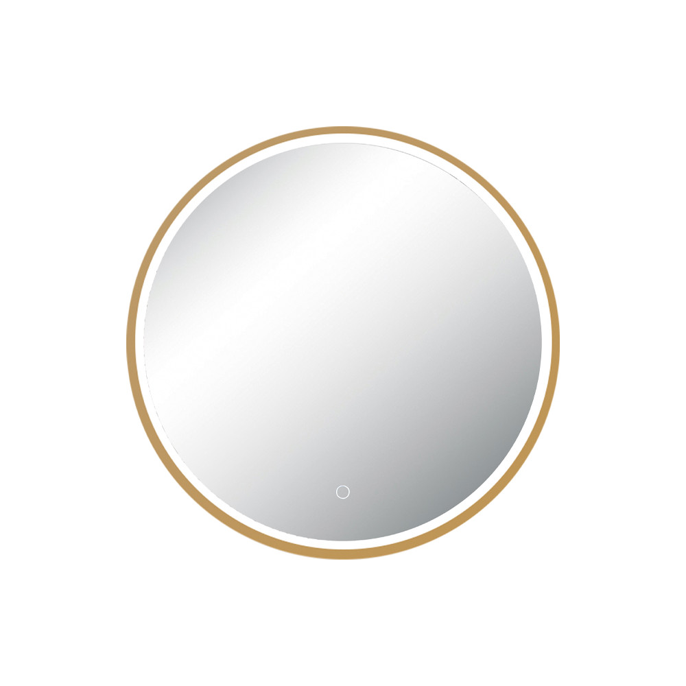 Spiegel ZAMBELIS Tactile D600 15W CCT Dimbaar IP44 DESIGN Geanodiseerd Goud 25389