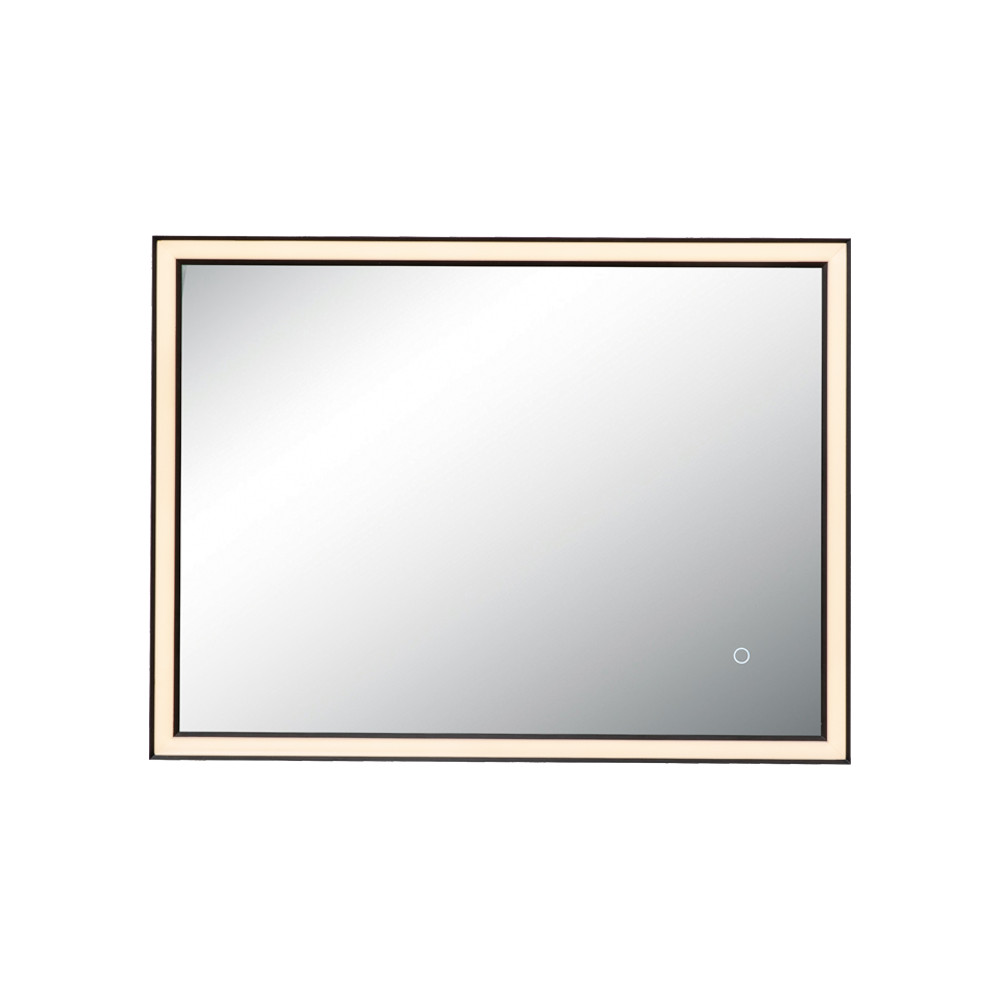 Miroir ZAMBELIS Tactile 23W CCT Dimmable IP44 DESIGN Noir Mat 25392 FS