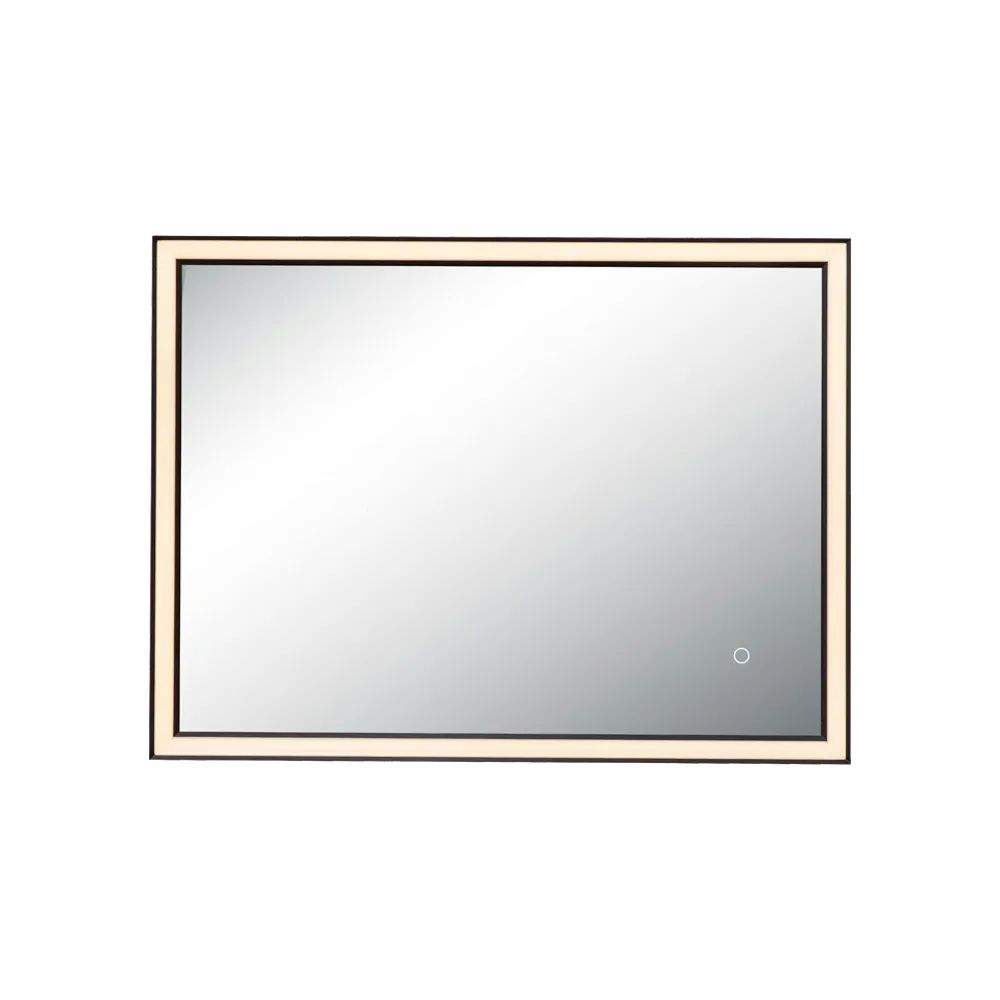 Miroir ZAMBELIS Tactile 23W CCT Dimmable IP44 DESIGN Noir Mat 25392 FS