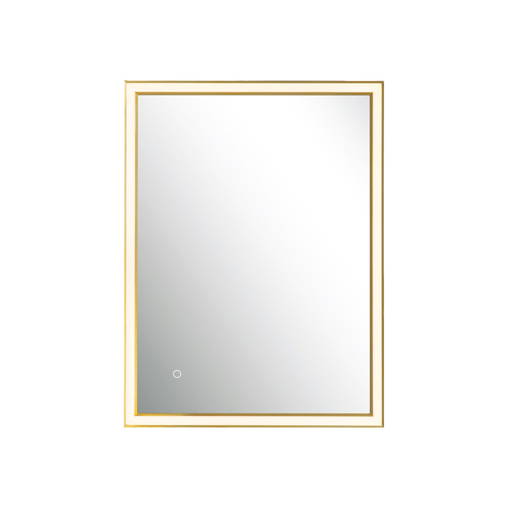 Spiegel ZAMBELIS Taktil 23W CCT Dimmbar IP44 DESIGN Eloxiertes Gold 25393 FS