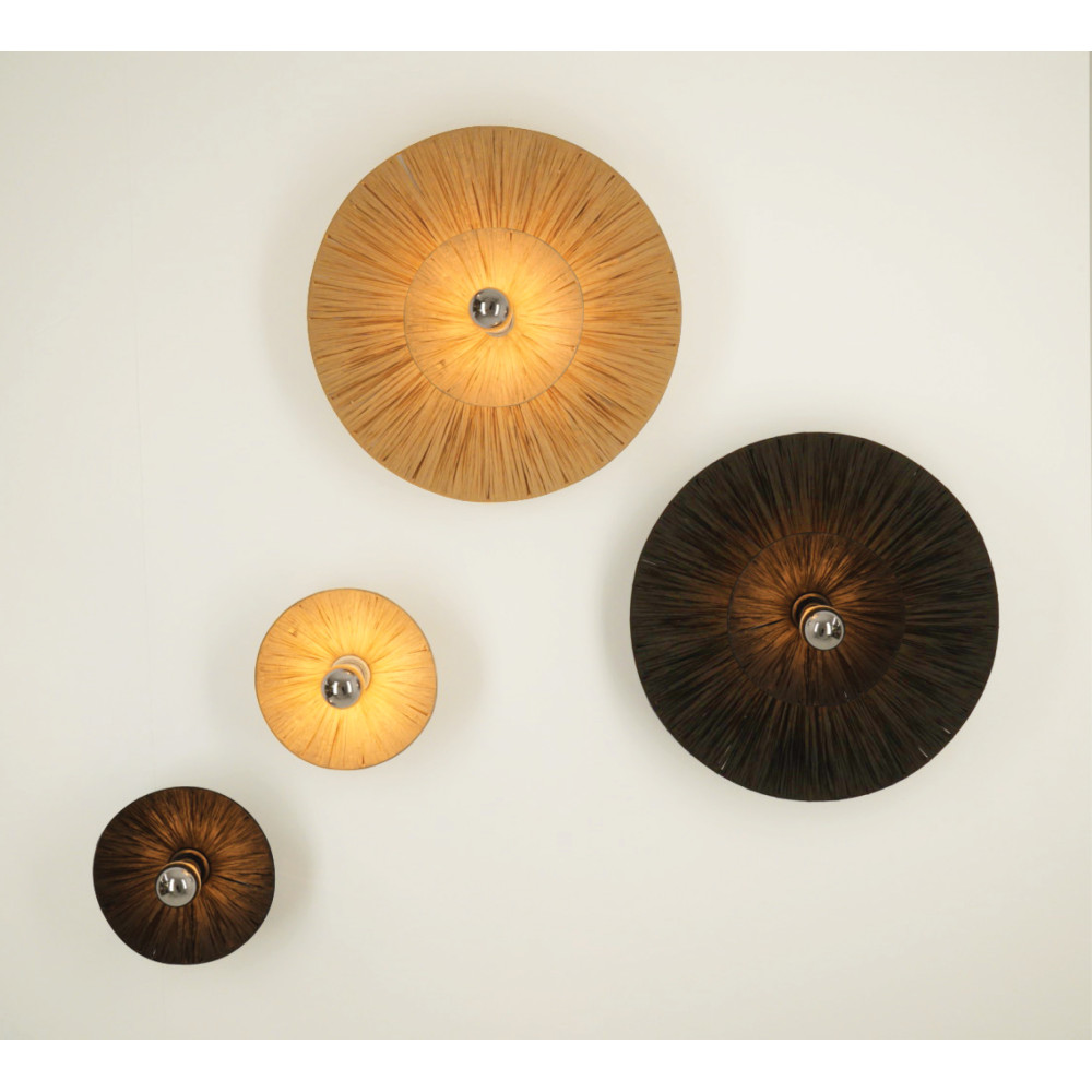 Applique Murale ZAMBELIS D250 E27 DESIGN Rotin Sans Source 25454 FS