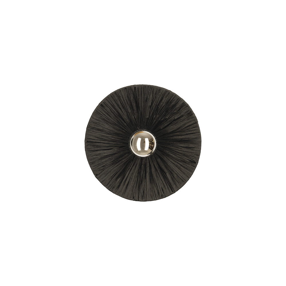 Wall Light ZAMBELIS D250 E27 DESIGN Rattan Black Without Source 25455 FS