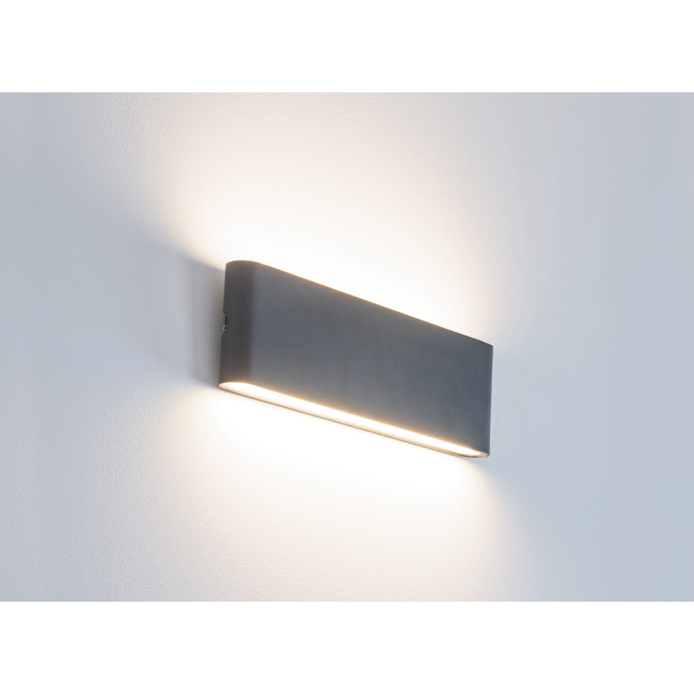 Außen-Wandleuchte ZAMBELIS 20W IP65 DESIGN Graphit E240