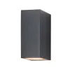 Buitenwandlamp ZAMBELIS Direct/Indirect 2xGU10 IP54 DESIGN Grafiet Zonder Lichtbron E124