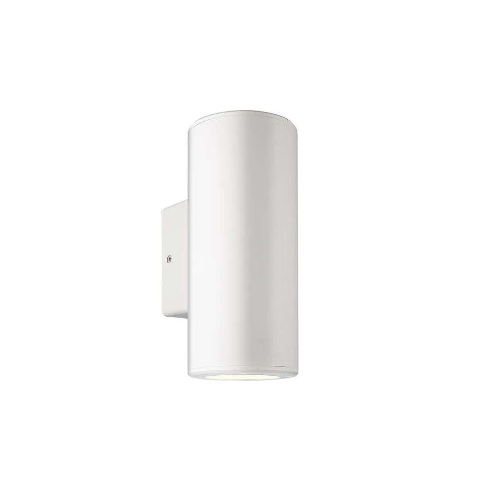 Applique Extérieure ZAMBELIS D76 2xGU10 IP54 DESIGN Blanc Sans Source E186