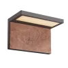 Außenwandleuchte ZAMBELIS 13W IP54 DESIGN Graphit und Holz E224