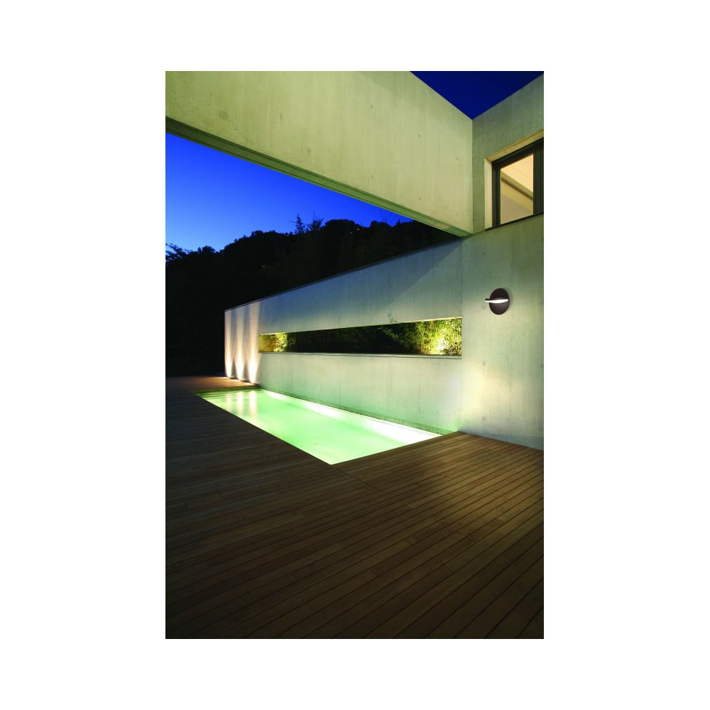 Outdoor Wall Light ZAMBELIS D183 16W IP65 DESIGN Dark Brown E267