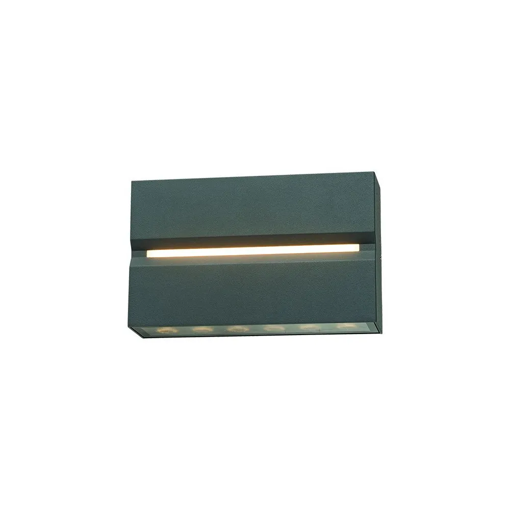 Applique Extérieure ZAMBELIS Direct/Indirect 15W IP54 DESIGN Graphite E272