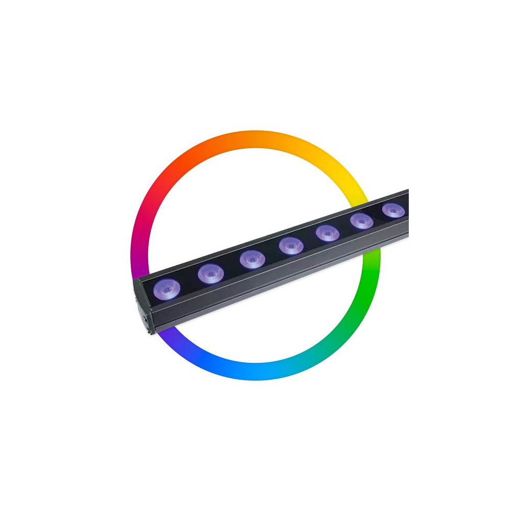 Wallwasher ZAMBELIS 36W IP66 DESIGN Grijs Zonder Driver Z7055B-RGB
