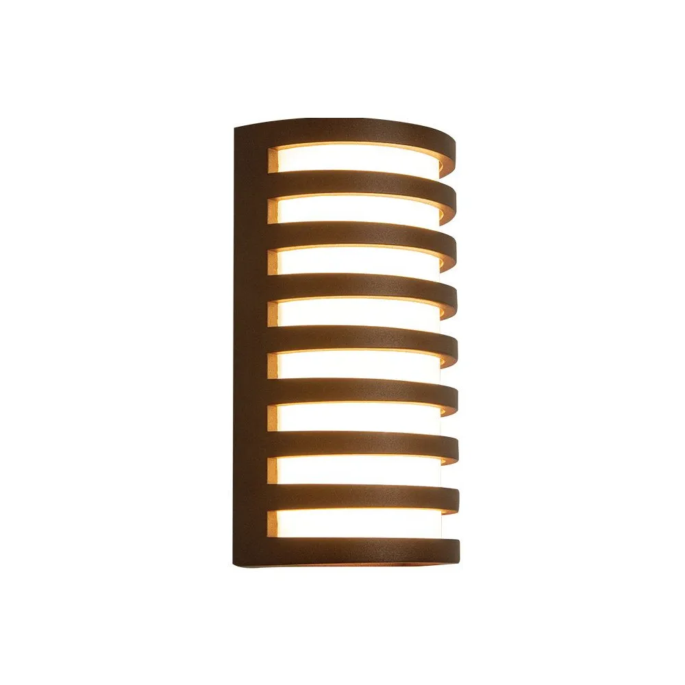 Applique Extérieure ZAMBELIS 10W IP65 DESIGN Marron E341