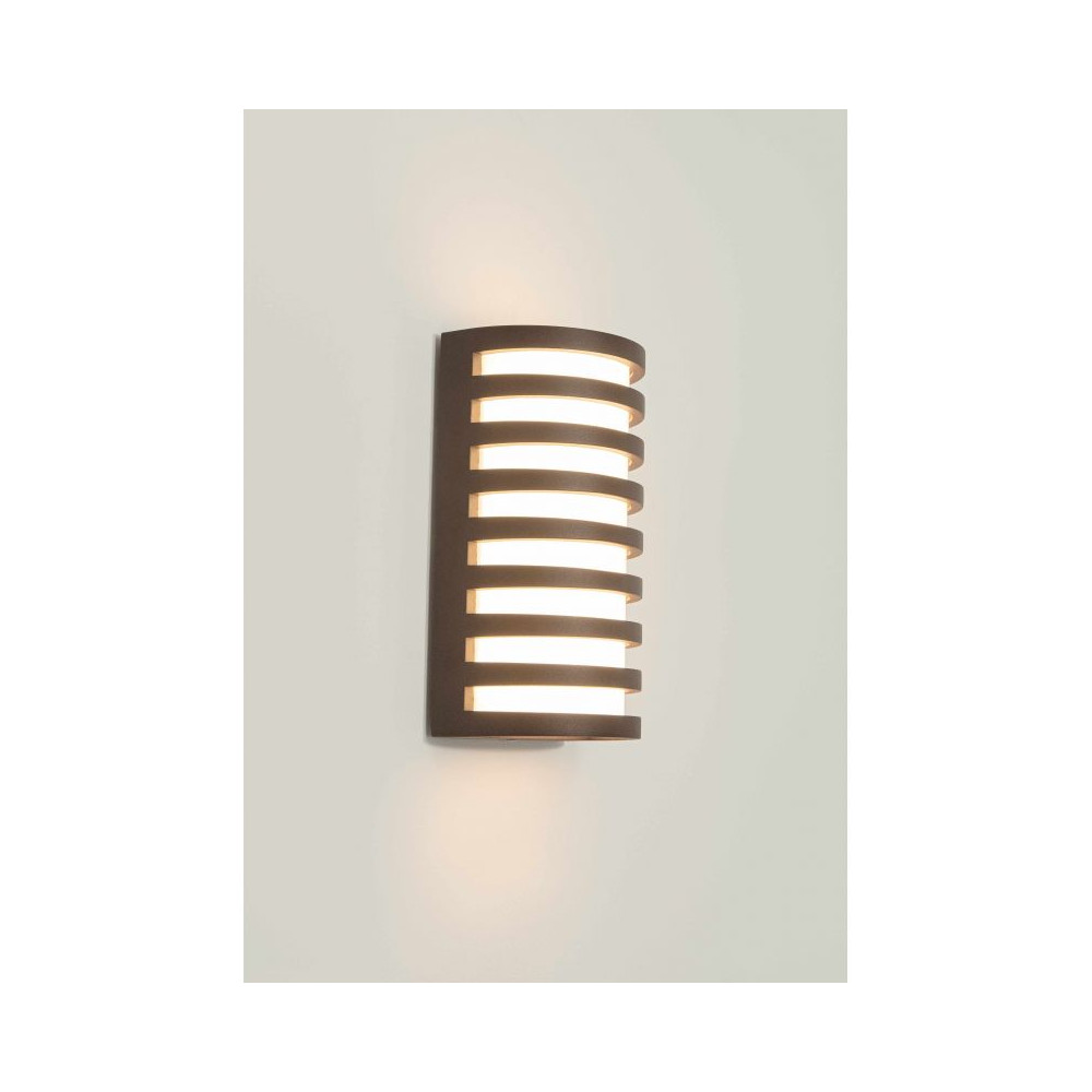 Buitenwandlamp ZAMBELIS 10W IP65 DESIGN Bruin E341