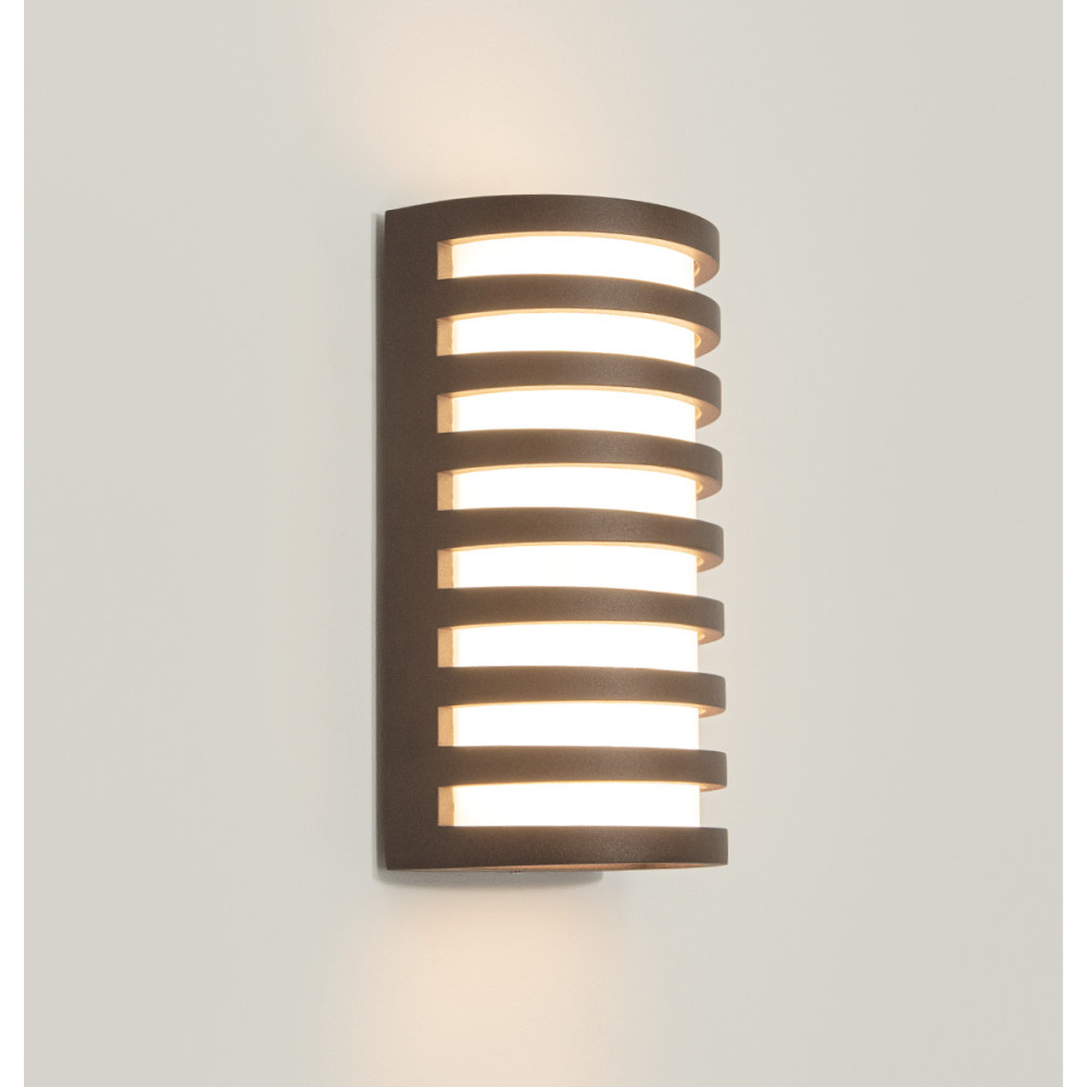 Buitenwandlamp ZAMBELIS 10W IP65 DESIGN Bruin E341