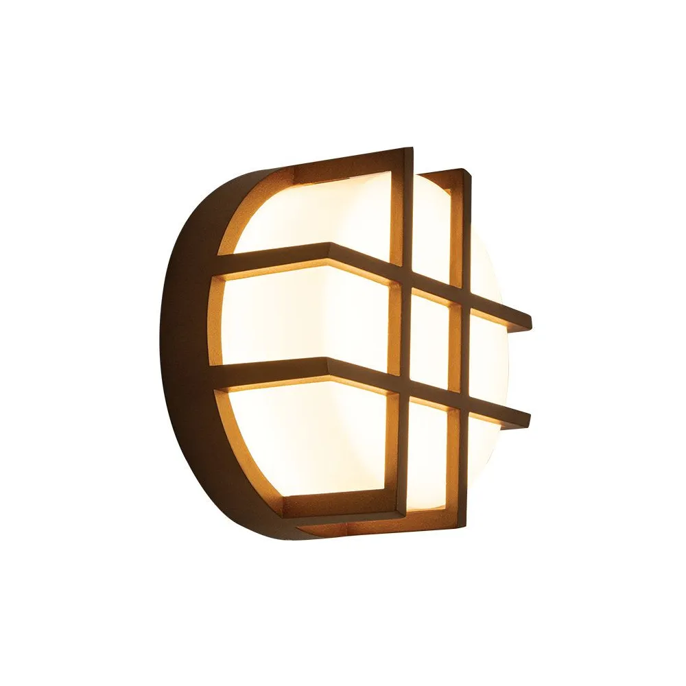 Applique extérieure ZAMBELIS D188 10W IP65 DESIGN Marron E342
