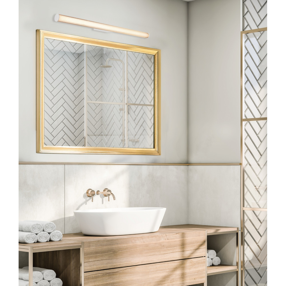Badezimmer-Wandleuchte ZAMBELIS 20W CCT IP44 DESIGN Sandweiß 25457