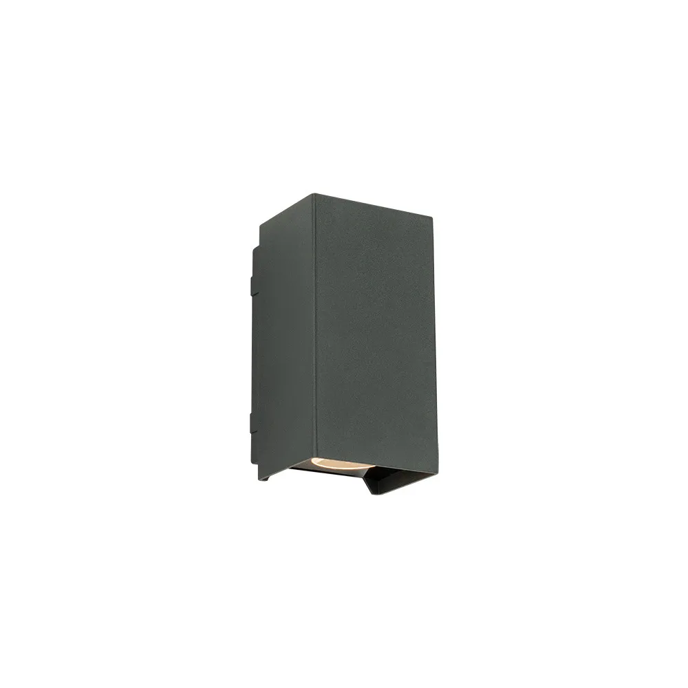 Outdoor Wall Light ZAMBELIS 2x3W Direct/Indirect IP65 DESIGN Graphite E412