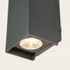 Outdoor Wall Light ZAMBELIS 2x3W Direct/Indirect IP65 DESIGN Graphite E412