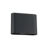 Applique Extérieure ZAMBELIS 6W CCT Direct/Indirect IP65 DESIGN Noir Sablé E433