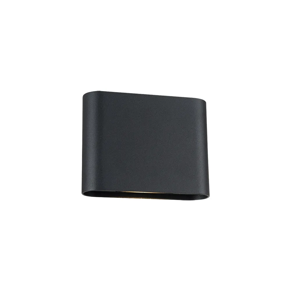 Applique Extérieure ZAMBELIS 6W CCT Direct/Indirect IP65 DESIGN Noir Sablé E433