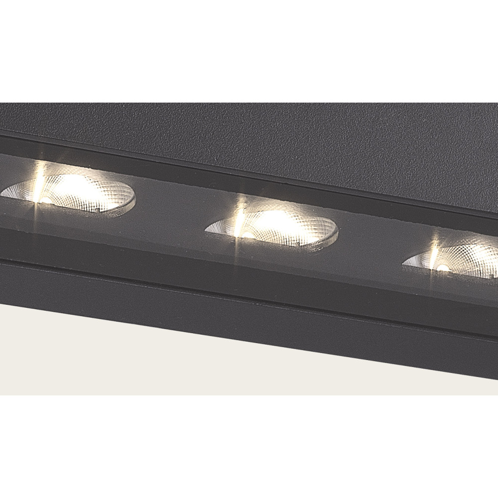 Applique Extérieure ZAMBELIS 3x4,5W Asymétrique IP54 DESIGN Graphite E518
