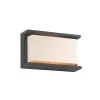 ZAMBELIS E27 IP54 DESIGN Outdoor Wall Light Graphite Without Source E149