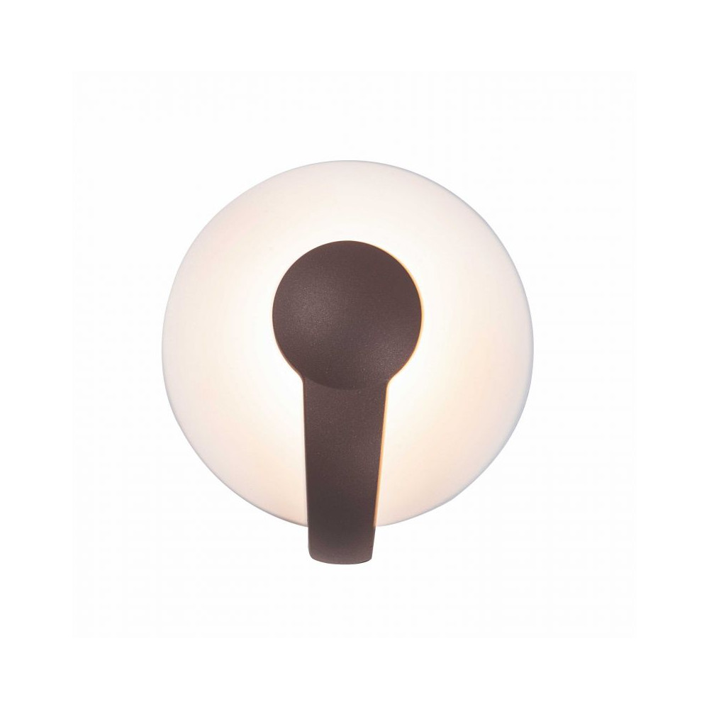 Applique Extérieure ZAMBELIS 12W IP65 DESIGN Marron et Blanc Sablé E271 FS