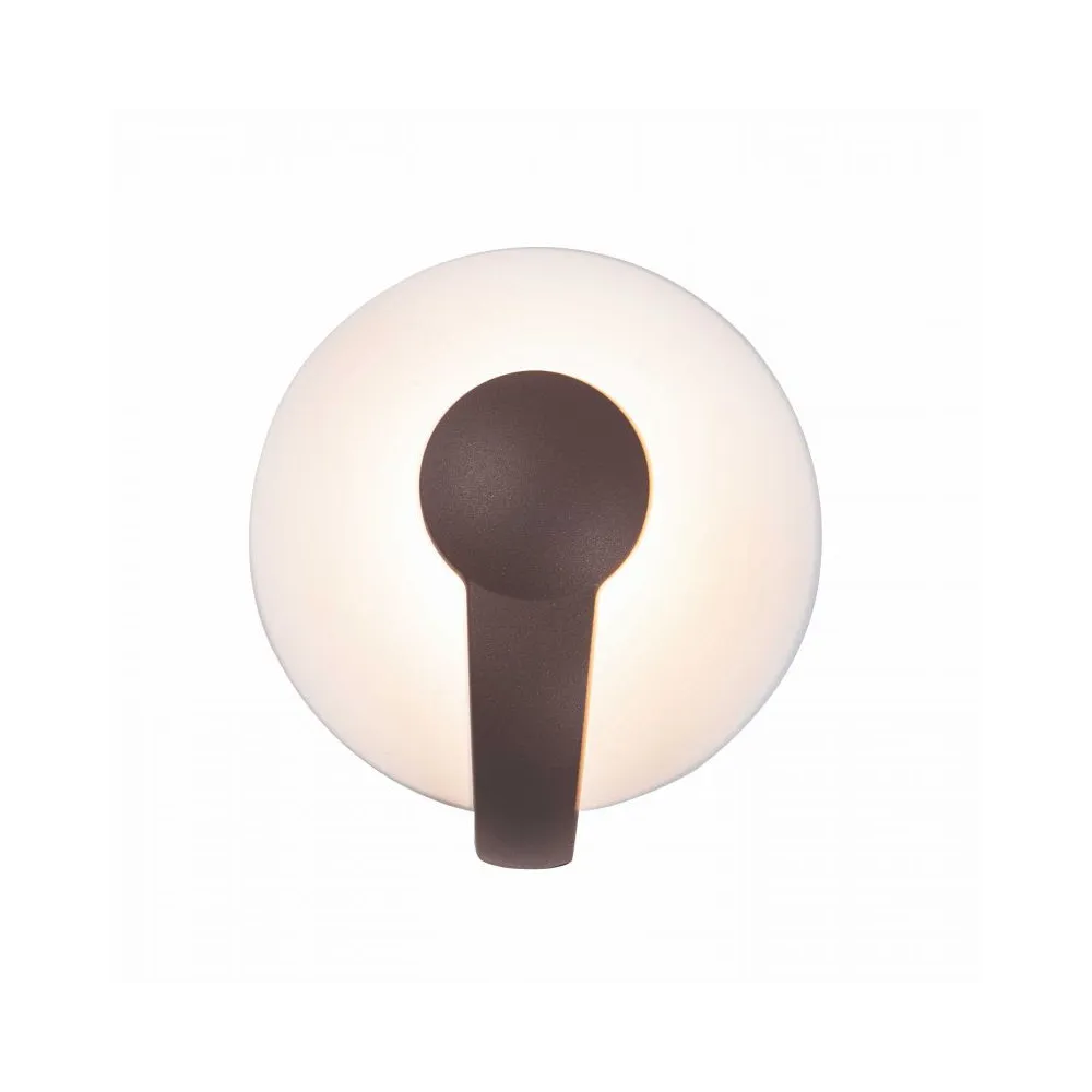 Applique Extérieure ZAMBELIS 12W IP65 DESIGN Marron et Blanc Sablé E271 FS