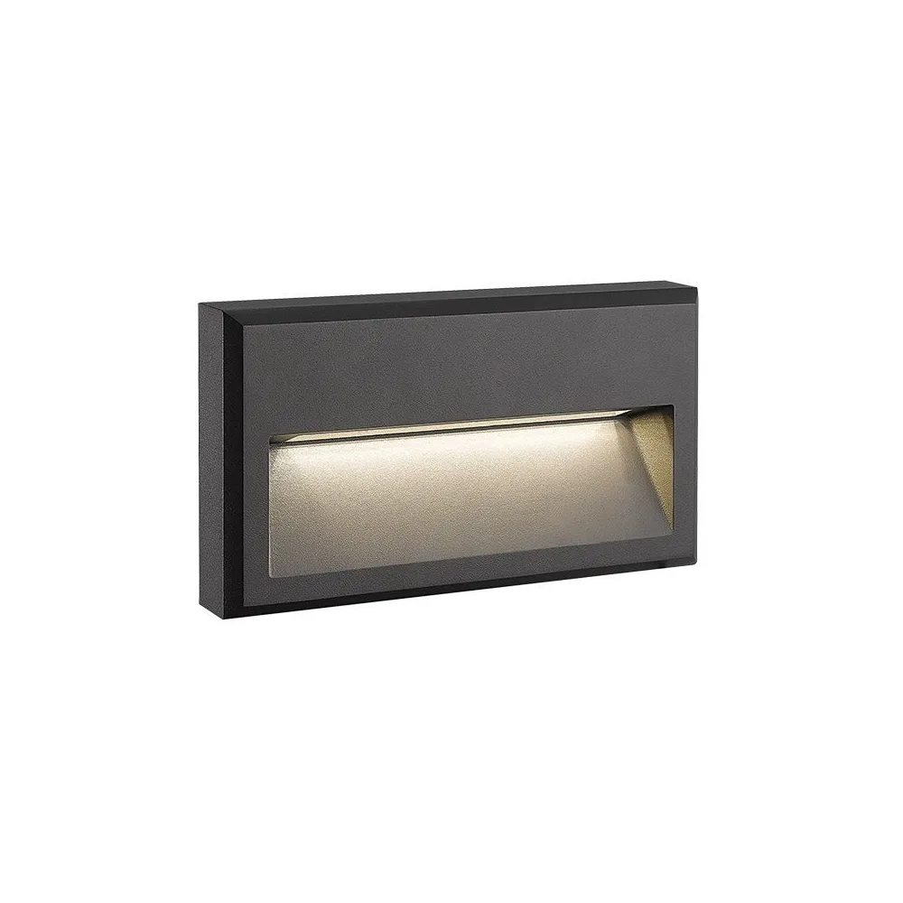 Buitenwandlamp ZAMBELIS 6W IP65 Rechthoekig DESIGN Grafiet E347
