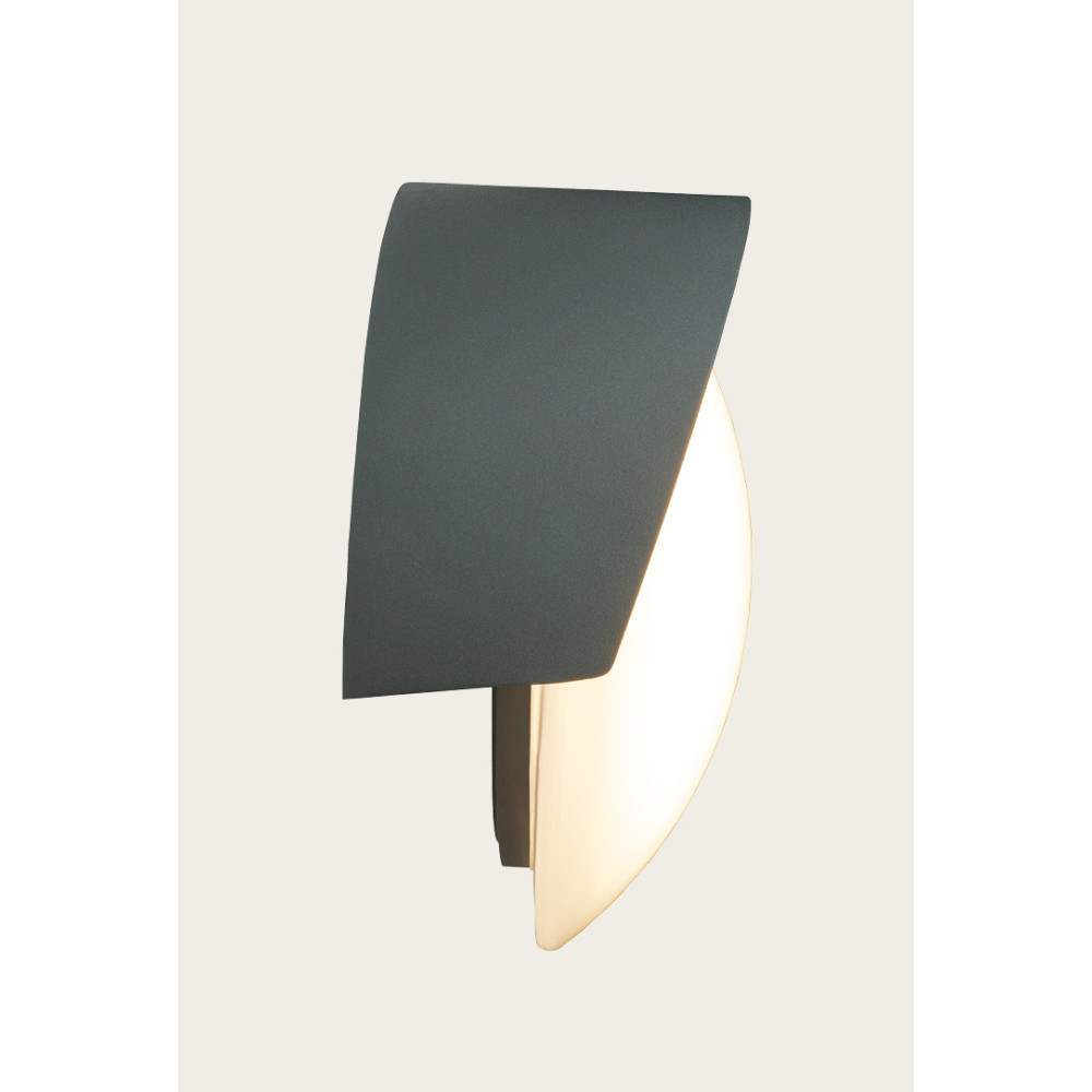 Outdoor Wall Light ZAMBELIS D200 10W IP54 DESIGN Graphite E414 FS