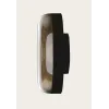 ZAMBELIS Außenwandleuchte D130 12W IP65 Dimmbar DESIGN Champagner und Sandgestrahltes Schwarz E492