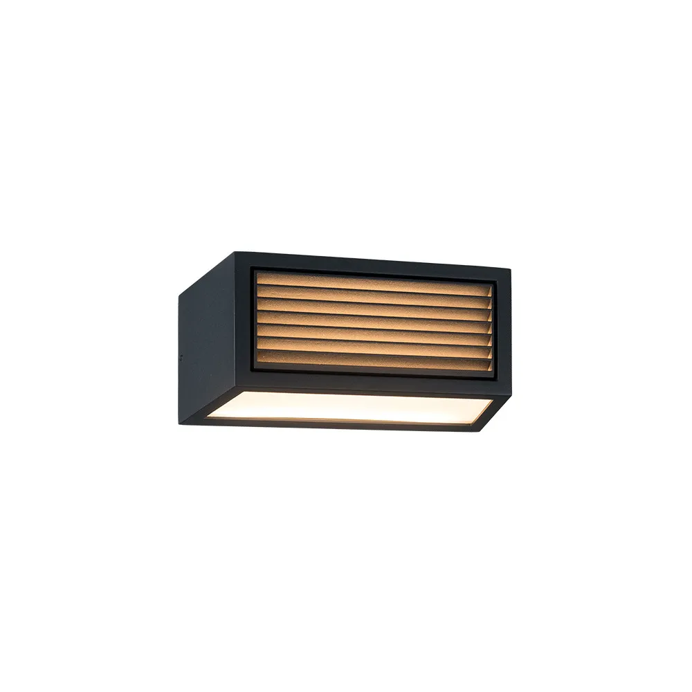 Applique Extérieure ZAMBELIS E27 Direct/Indirect IP54 DESIGN Graphite Sans Source E500