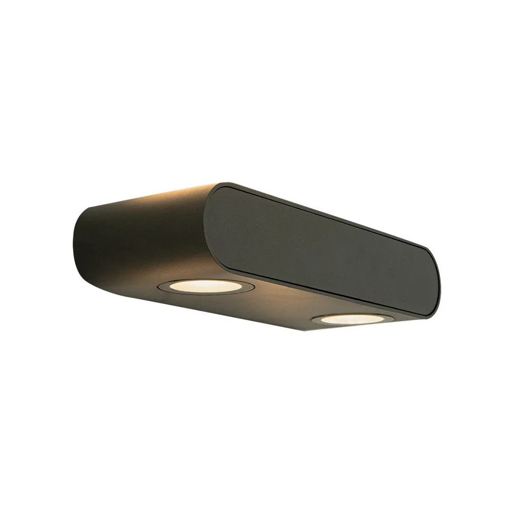 Applique extérieure ZAMBELIS 10W IP54 Direct/Indirect DESIGN Graphite E315