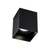 Plafonnier carré ZAMBELIS GU10 DESIGN Noir Sablé S152