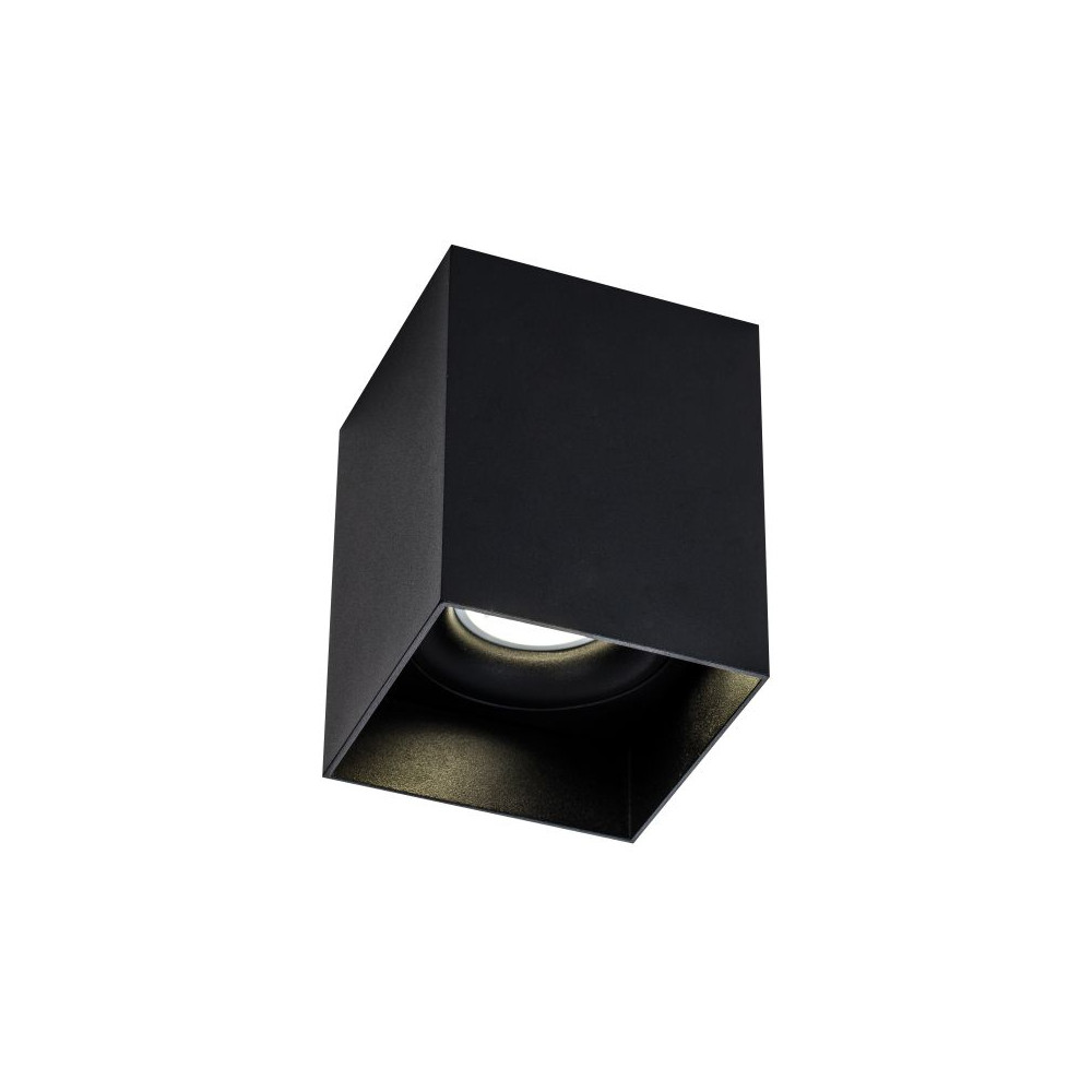 Plafonnier carré ZAMBELIS GU10 DESIGN Noir Sablé S152