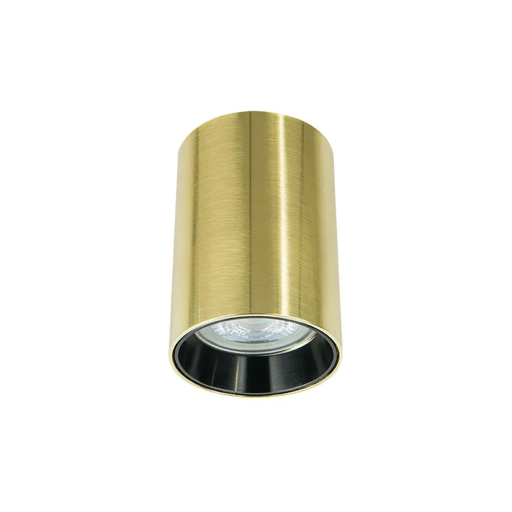 Plafonnier rond ZAMBELIS GU10 DESIGN Or Brossé S155