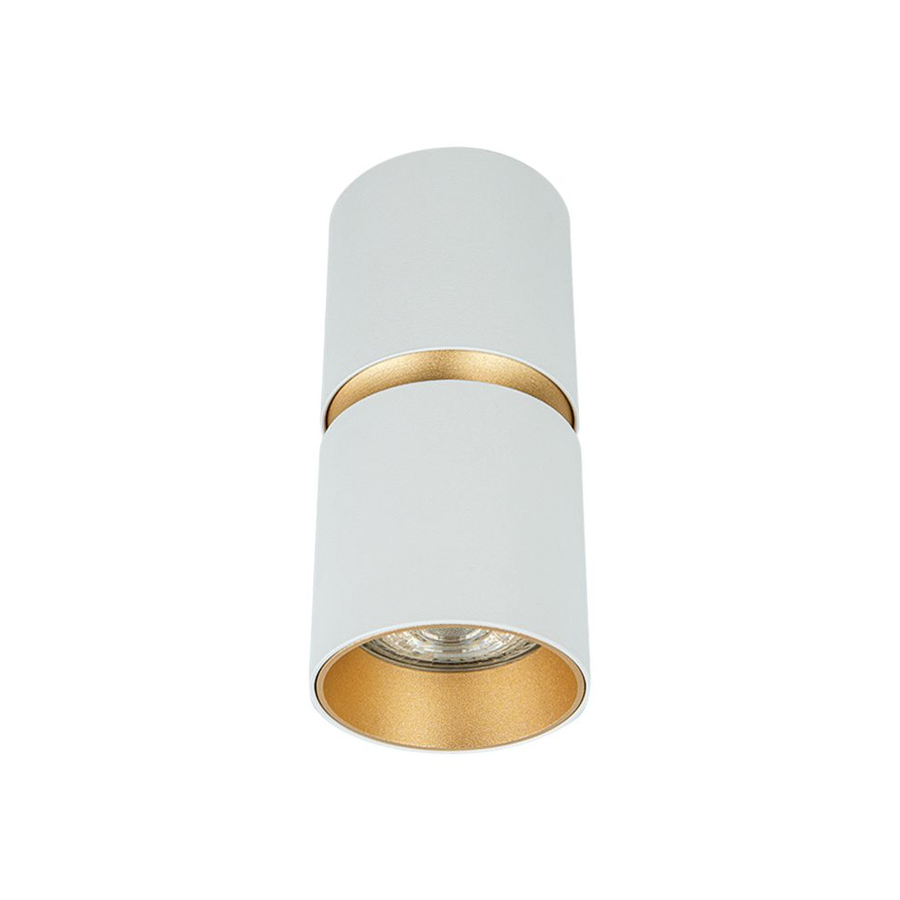 Deckenleuchte ZAMBELIS D60 GU10 DESIGN Sandweiß und Gebürstetes Gold S161